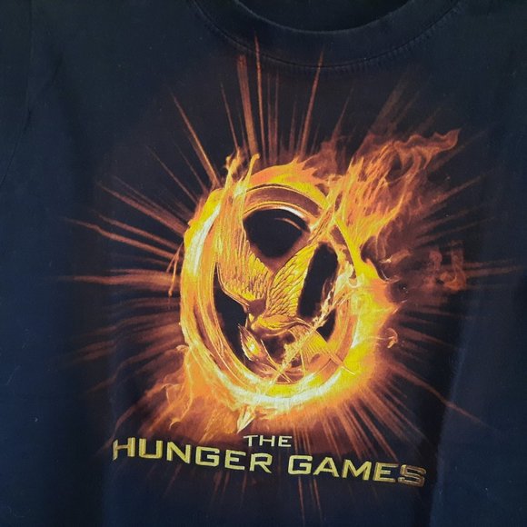 3/$10 The Hunger Games Logo Mockingjay Graphic Crew Neck Tee - Black - Picture 5 of 16